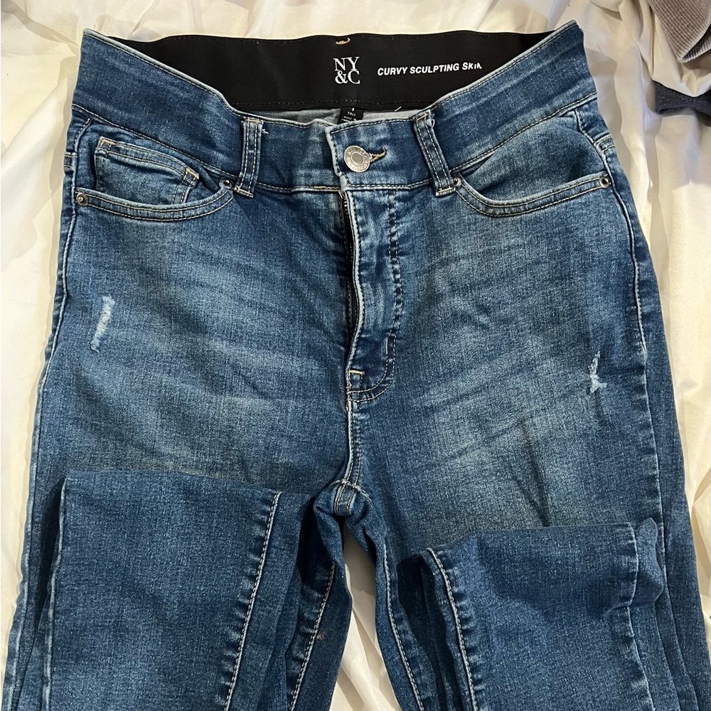 New York & Company Men's Distressed Denim Jeans
